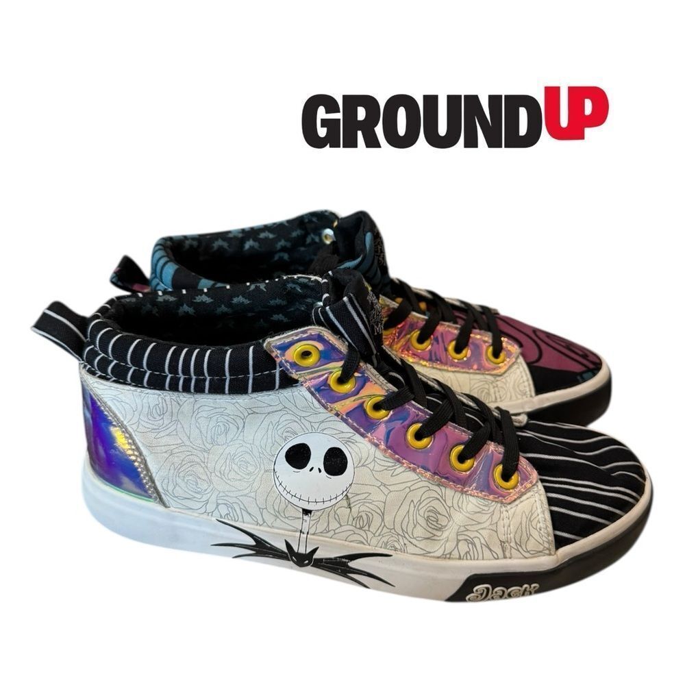 Disney Groundup Holographic Colorful Nightmare Before Christmas Women Sneakers 7